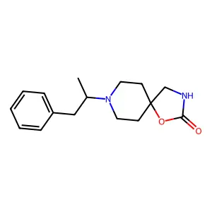 1-Oxa-3,8-diazaspiro(4.5)decan-2-one, 8-((alpha-methyl)phenethyl)- structure