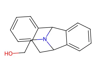 5H-Dibenzo(a,d)cyclohepten-5,10-imine-12-ethanol, 10,11-dihydro-, (+-)- structure