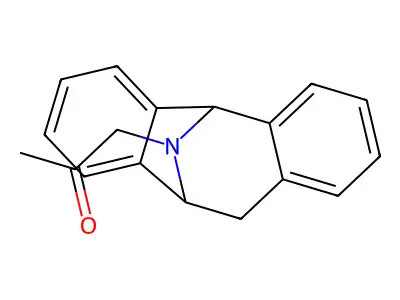 2-Propanone, 1-(10,11-dihydro-5H-dibenz(a,d)cyclohepten-5,10-imin-12-yl)-, (+-)- structure