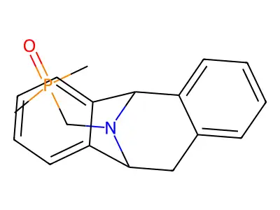 dl-12-Dimethylphosphoromethyl-10,11-dihydro-5,10-imino-(5H)-dibenzo(a,d)cycloheptene structure