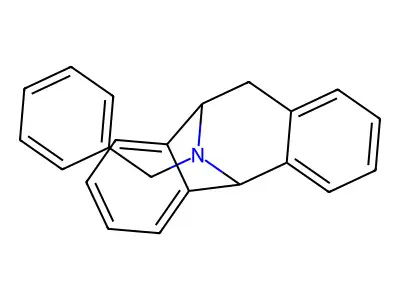 5H-Dibenzo(a,d)cyclohepten-5,10-imine, 10,11-dihydro-12-(phenylmethyl)-, (+-)- structure