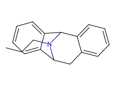 5H-Dibenzo(a,d)cyclohepten-5,10-imine, 10,11-dihydro-12-propyl-, (+-)- structure