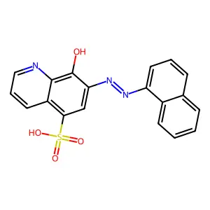 5-Quinolinesulfonic acid, 8-hydroxy-7-(2-(1-naphthalenyl)diazenyl)- structure