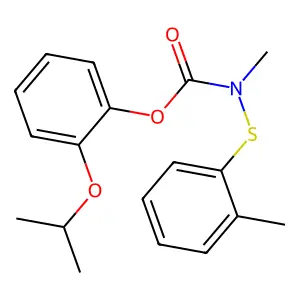 Carbamic acid, methyl((2-methylphenyl)thio)-, o-isopropoxyphenyl ester structure