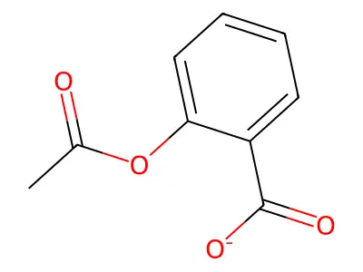 Acetylsalicylate structure