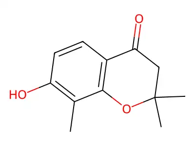 7-Hydroxy-2,2,8-trimethyl-2,3-dihydro-4H-1-benzopyran-4-one structure