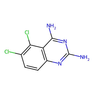2,4-Quinazolinediamine, 5,6-dichloro- structure