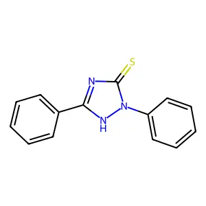 2,5-diphenyl-1,2-dihydro-3H-1,2,4-triazole-3-thione structure