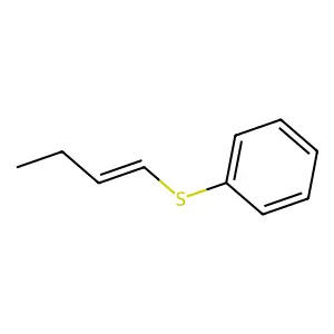 Benzene, (1-butenylthio)- structure