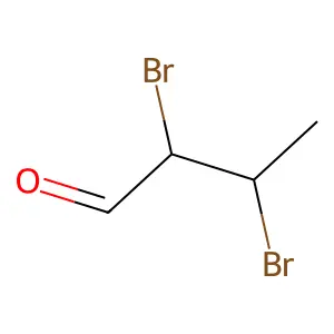 2,3-Dibromobutanal structure