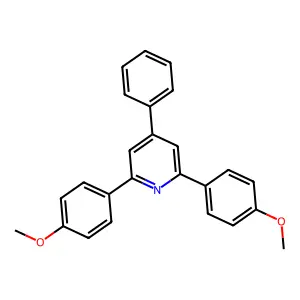 2,6-Bis(4-methoxyphenyl)-4-phenylpyridine structure