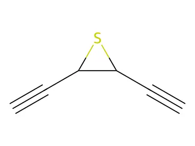 Thiirane, cis-2,3-diethynyl- structure