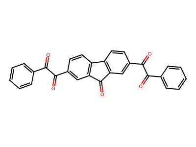 Ethanedione, 1,1'-(9-oxo-9H-fluorene-2,7-diyl)bis[2-phenyl- structure