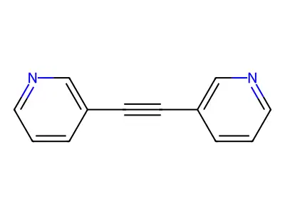 Pyridine, 3,3'-(1,2-ethynediyl)bis- structure