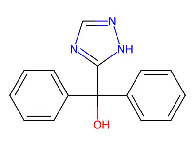 diphenyl(1H-1,2,4-triazol-5-yl)methanol structure