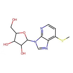 7-(Methylsulfanyl)-3-pentofuranosyl-3h-imidazo[4,5-b]pyridine structure