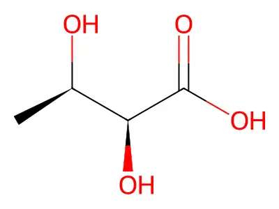 2,3-Dihydroxybutanoic acid structure