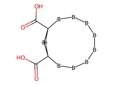 2,3,4,5,6,7,8,9,11,12-decaborabicyclo[8.1.1]dodecane-1,10-dicarboxylic Acid structure