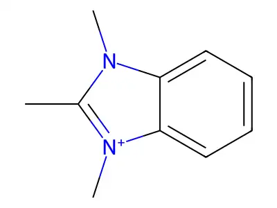 1,2,3-Trimethyl-1H-benzimidazolium structure