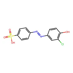 Benzenesulfonic acid, 4-[(3-chloro-4-hydroxyphenyl)azo]- structure