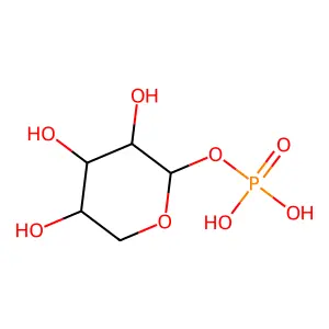 β-L-阿拉伯糖-1-磷酸酯 structure
