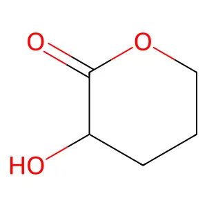 3-Hydroxytetrahydro-2h-pyran-2-one structure