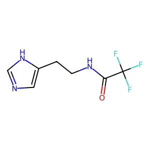 2,2,2-trifluoro-N-[2-(1H-imidazol-5-yl)ethyl]acetamide structure