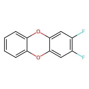 2,3-Difluorodibenzo-P-dioxin structure