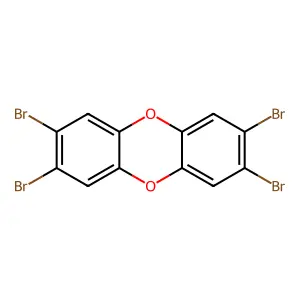 2,3,7,8-Tetrabromodibenzo-p-dioxin structure