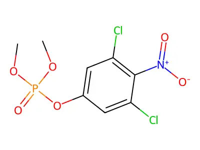 Phosphoric acid, 3,5-dichloro-4-nitrophenyl dimethyl ester structure