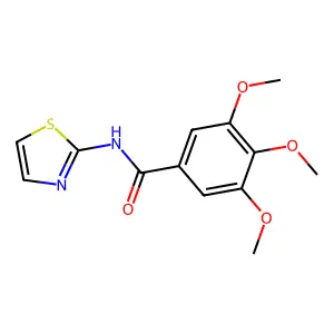 3,4,5-Trimethoxy-N-(1,3-thiazol-2-YL)benzamide structure