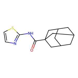 N-(1,3-thiazol-2-yl)adamantane-1-carboxamide structure
