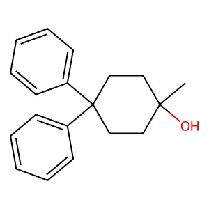 Cyclohexanol, 1-methyl-4,4-diphenyl- structure