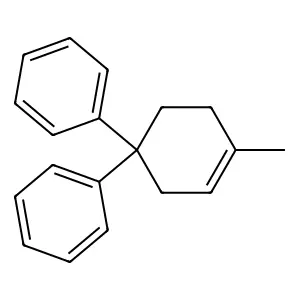 Cyclohexene, 1-methyl-4,4-diphenyl- structure