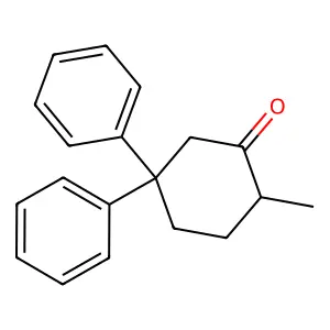 Cyclohexanone, 2-methyl-5,5-diphenyl- structure