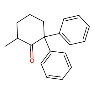 Cyclohexanone, 6-methyl-2,2-diphenyl- structure