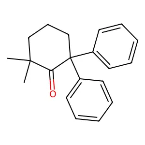 Cyclohexanone, 2,2-dimethyl-6,6-diphenyl- structure