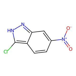 1H-Indazole, 3-chloro-6-nitro- structure