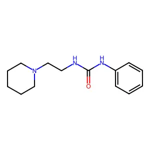 1-Phenyl-3-[2-(piperidin-1-yl)ethyl]urea structure