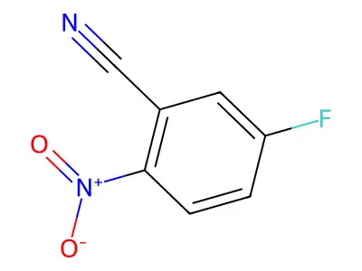 2-氟-5-硝基苯甲腈 structure