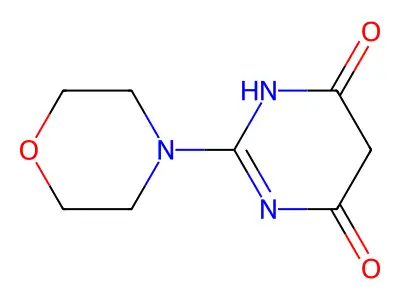 4,6(1H,5H)-Pyrimidinedione, 2-morpholino- structure