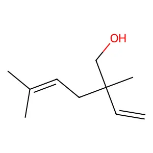 2-Ethenyl-2,5-dimethylhex-4-en-1-ol structure