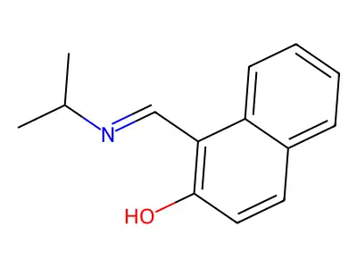 2-Naphthalenol, 1-[[(1-methylethyl)imino]methyl]- structure