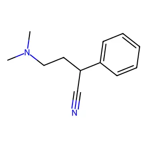 4-(二甲氨基)-2-苯基丁腈 structure