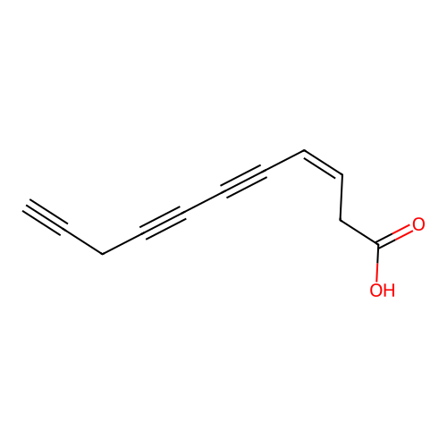 3Z-Undecene-5,7,10-triynoic acid structure