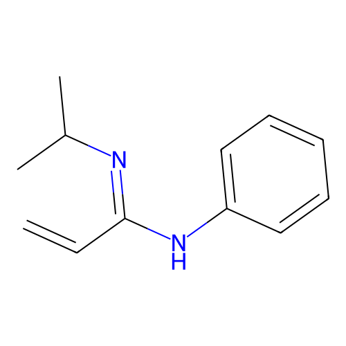 N-phenyl-N'-propan-2-ylprop-2-enimidamide structure