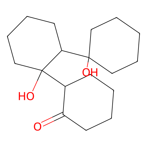 1',1''-Dihydroxy-[1,1':2',1''-tercyclohexan]-2-one structure
