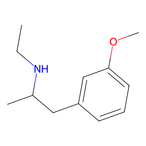 N-乙基-4-甲氧基-α-甲基苯乙胺 structure