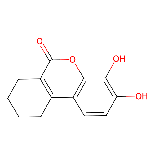 3,4-dihydroxy-7,8,9,10-tetrahydro-6H-benzo[c]chromen-6-one structure