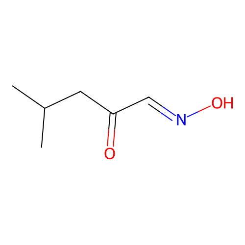 1-Hydroxyimino-4-methylpentan-2-one structure